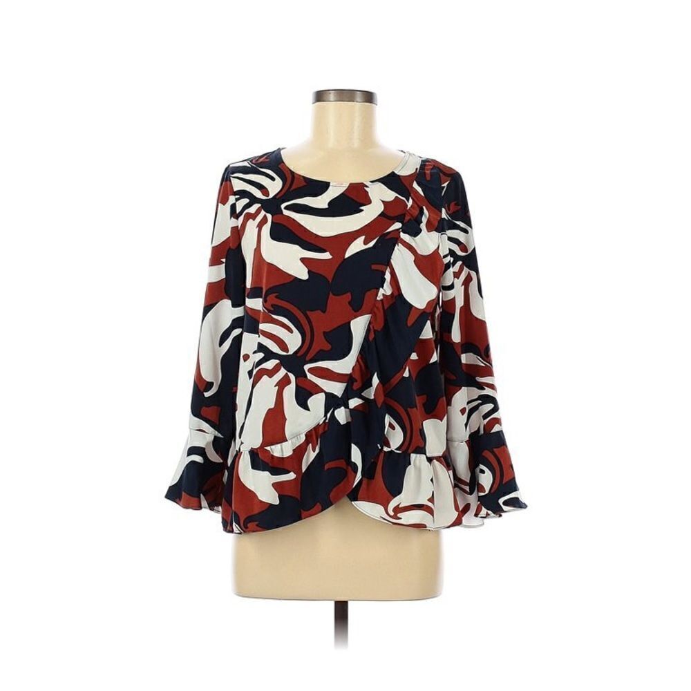 Bar III Long Sleeve Blouse Medium
